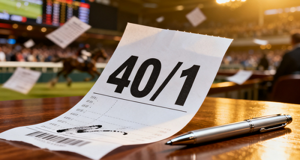 40-1 odds betting slip