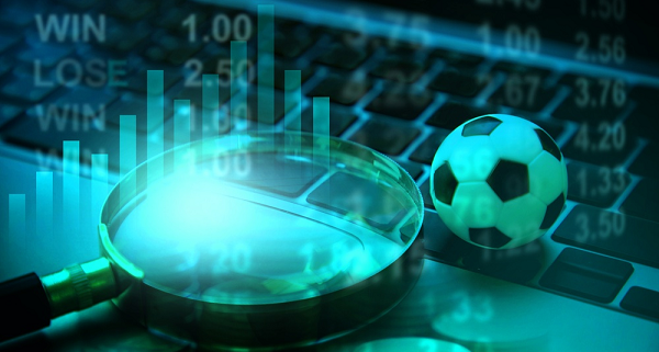 Soccer betting market analysis with odds and trend graph