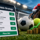 odds on screen, football and tennis ball next to coins