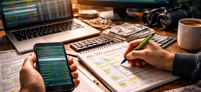 Professional tipster at work