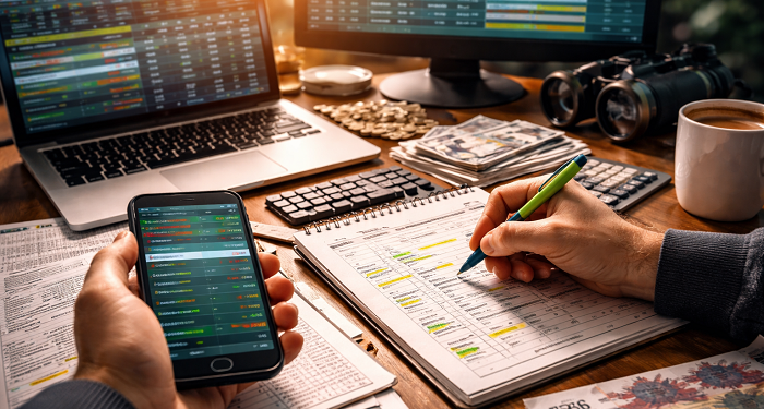 Professional tipster at work