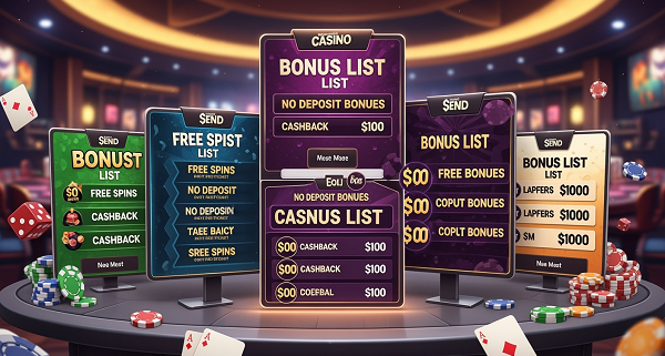 casino bonus list