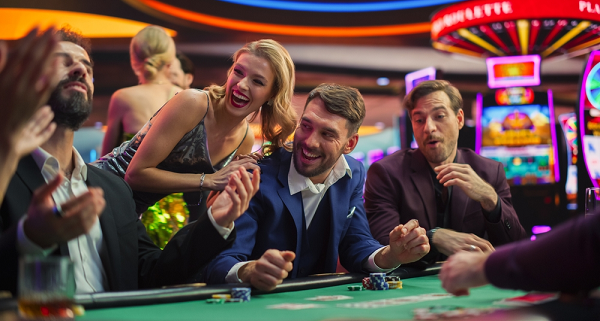 people enjoying playing at casino table