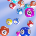 lottery balls floating
